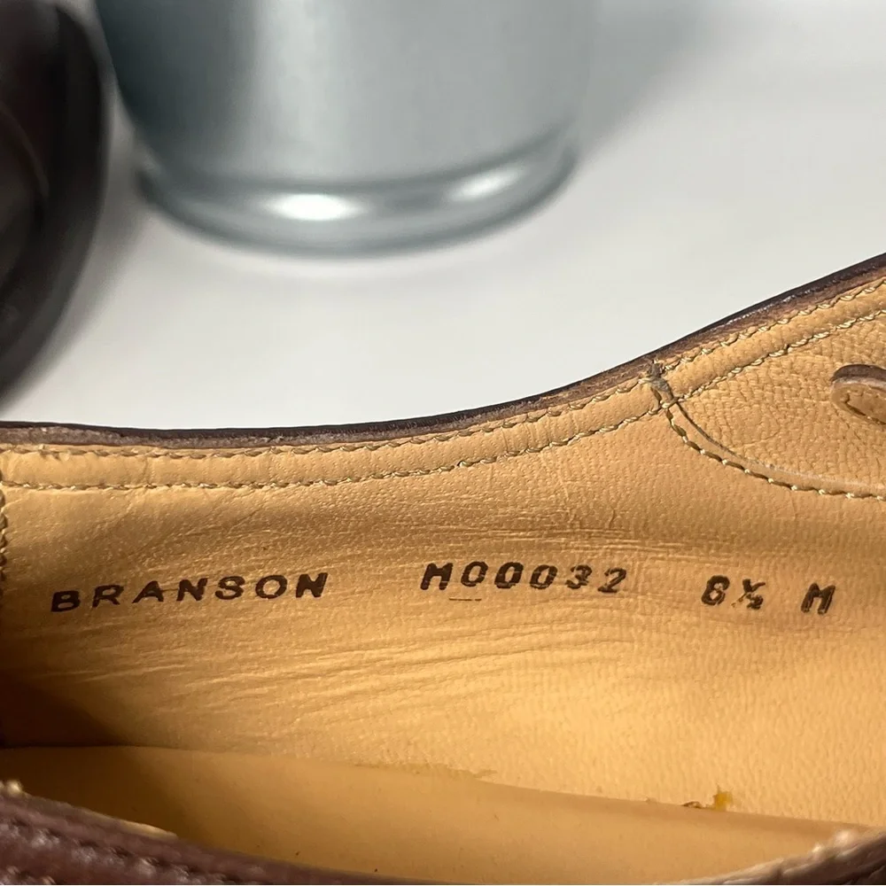 Bruno Magli Men’s Branson Handmade Leather Oxford Dress Shoes Rich‎ Brown 8.5